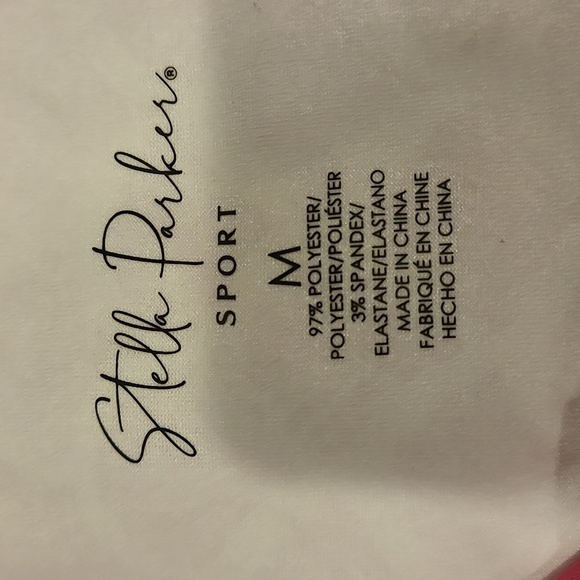 STELLA PARKER Polo Shirt Women Pink Golf Tennis Ruffle Raglan Sleeveless  NWT - Picture 3 of 4